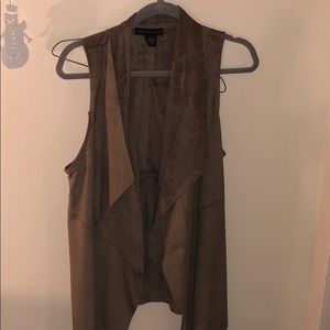 Suede brown vest